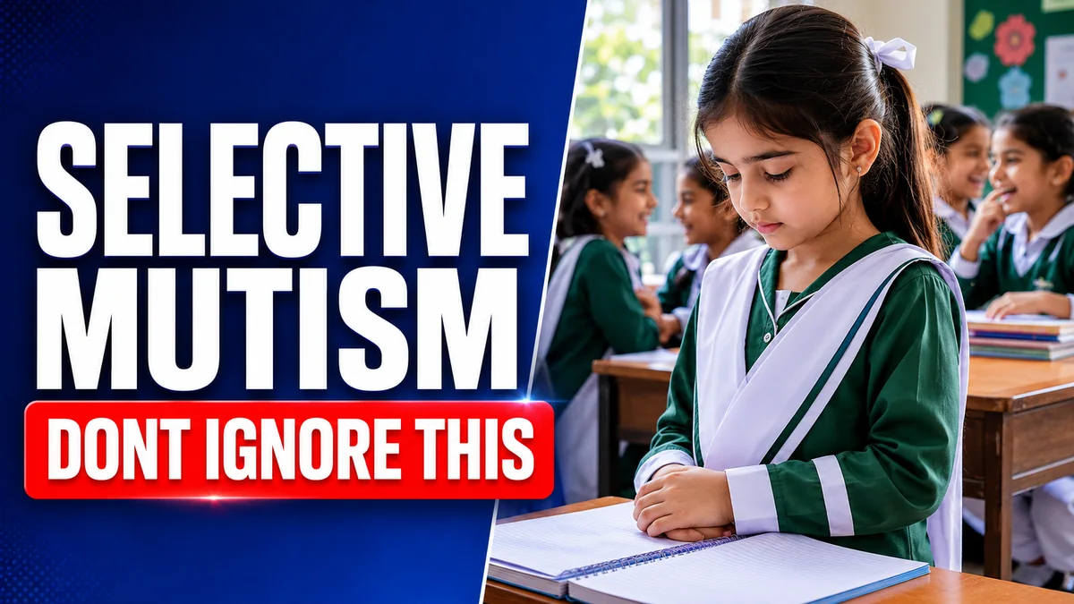 What is selective mutism and how is it treated in children classroom featured image showing a quiet schoolgirl at school